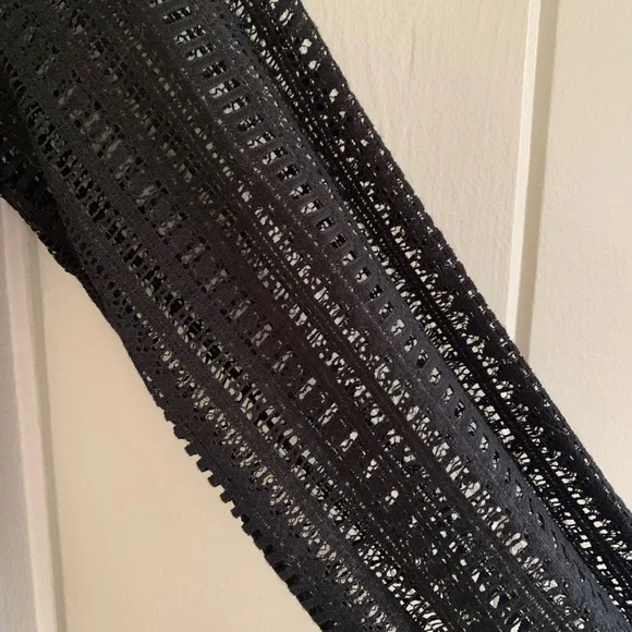 Sezane Sweater with lace sleeves black size L/EU 40 cotton wool blend - Picture 2 of 6